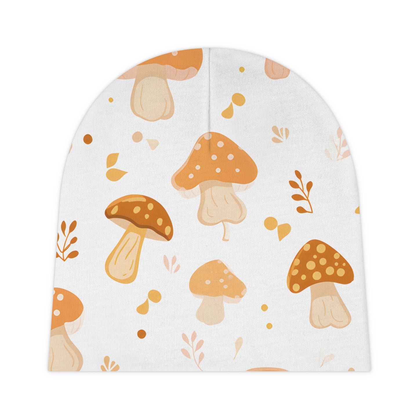 Infant Baby Beanie Mushroom Pattern Design