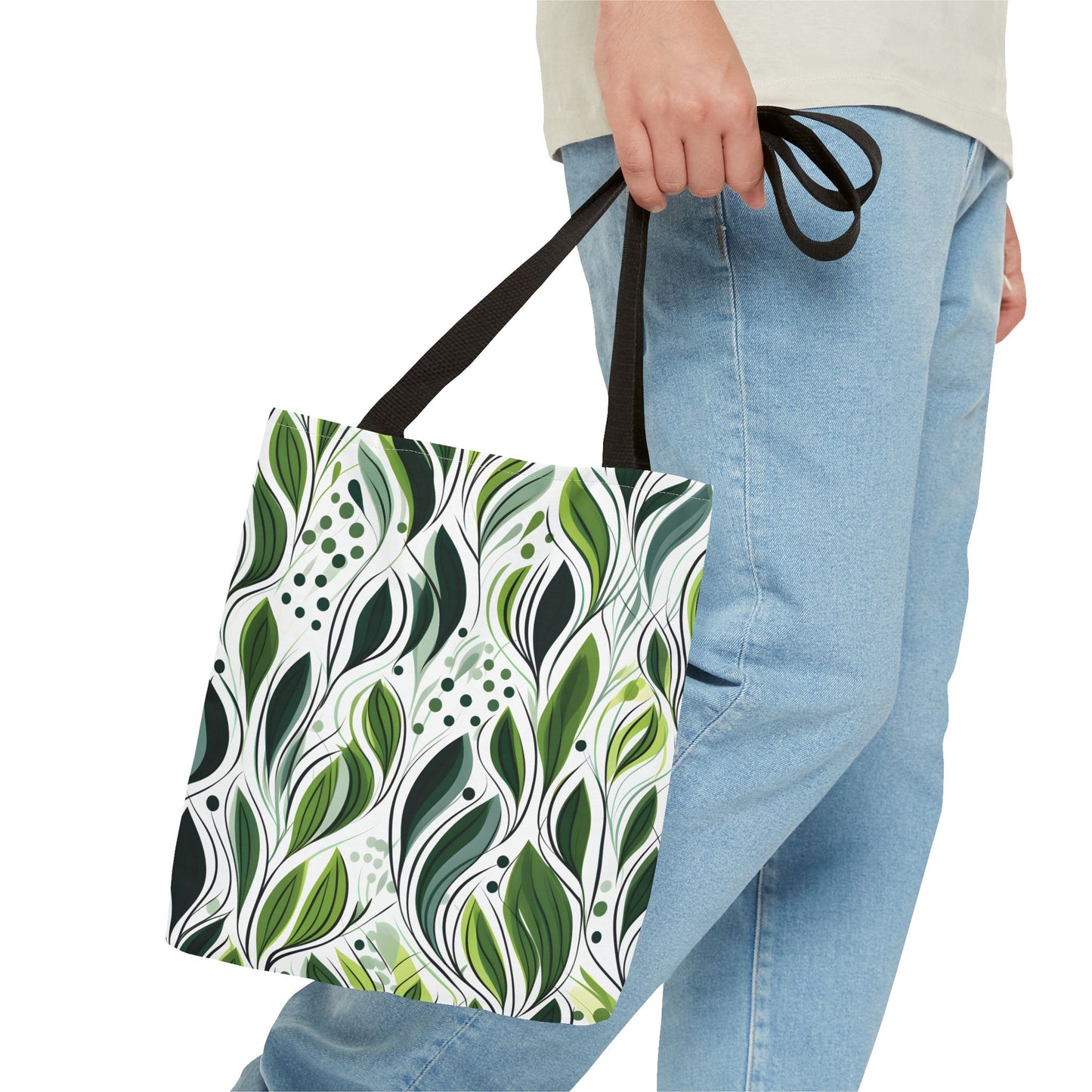 Plant Pattern Tote Bag Design 1