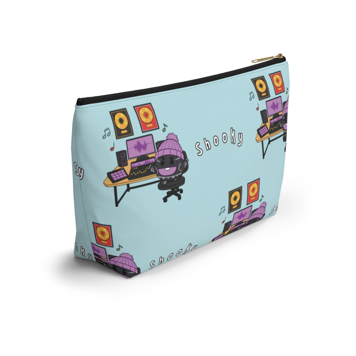BT21 Shooky Blue Pattern Travel Bag