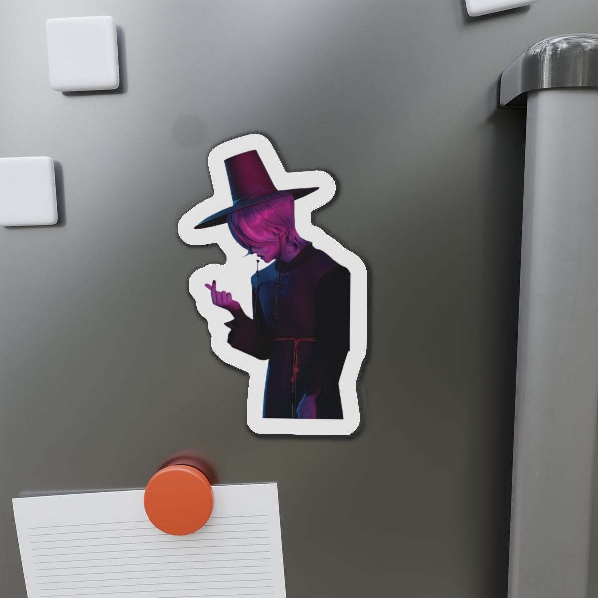 Kpop Demon Hunters Saja Boys Mystery Saja Demon Form Finger Heart Magnet