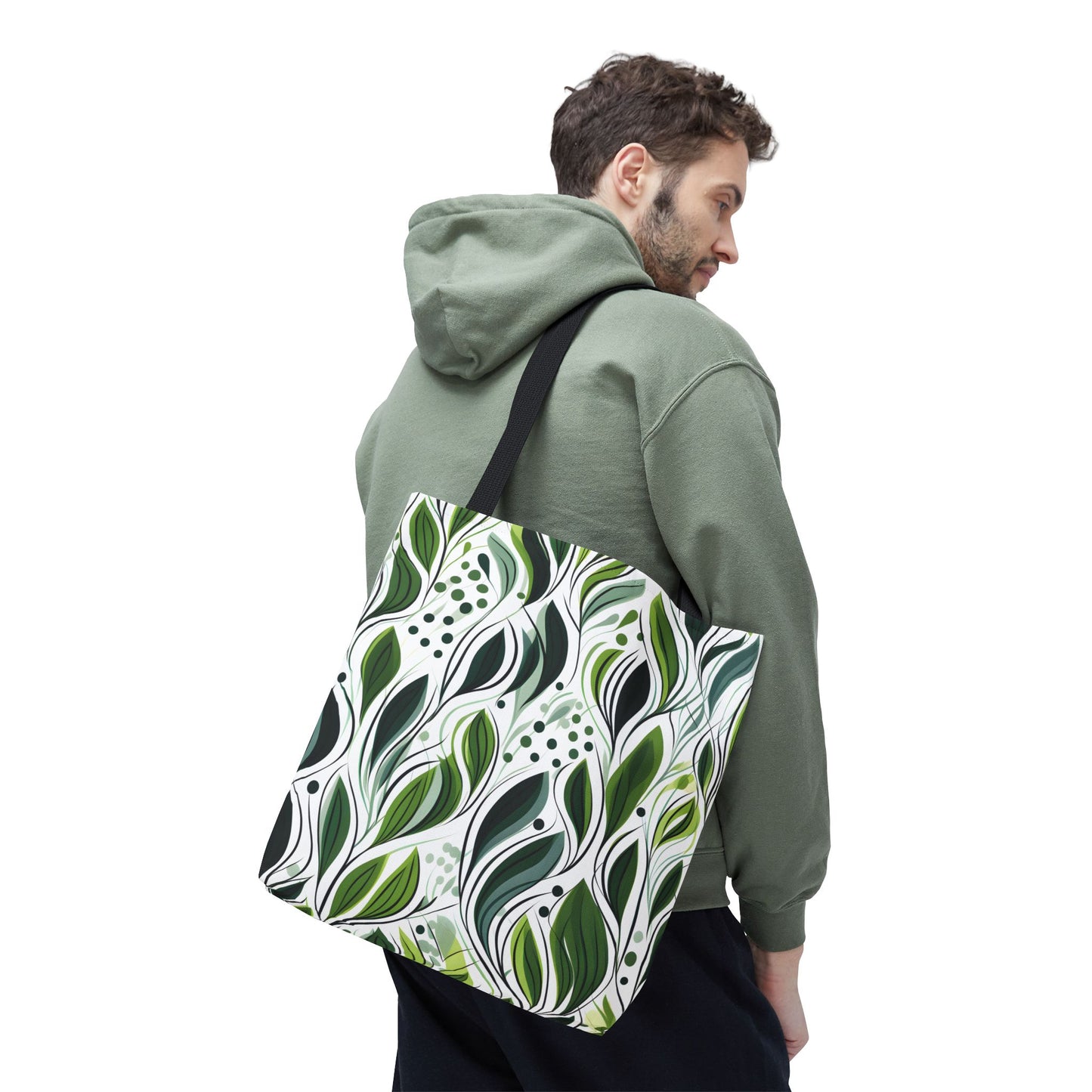 Plant Pattern Tote Bag Design 1