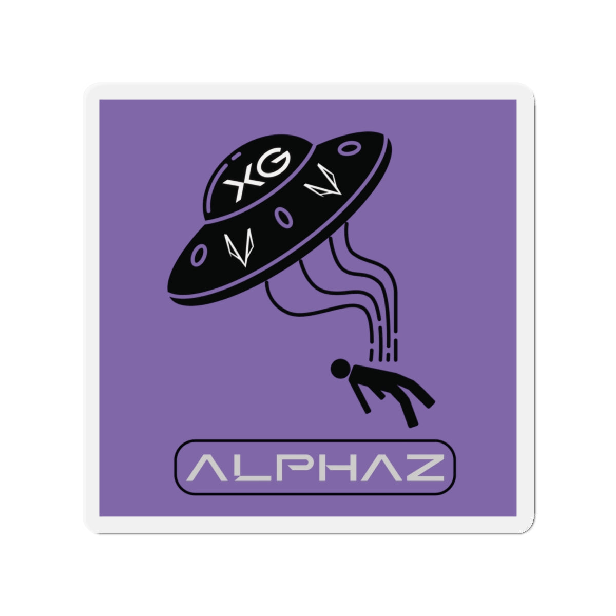 Purple XG Harvey Spaceship Magnet