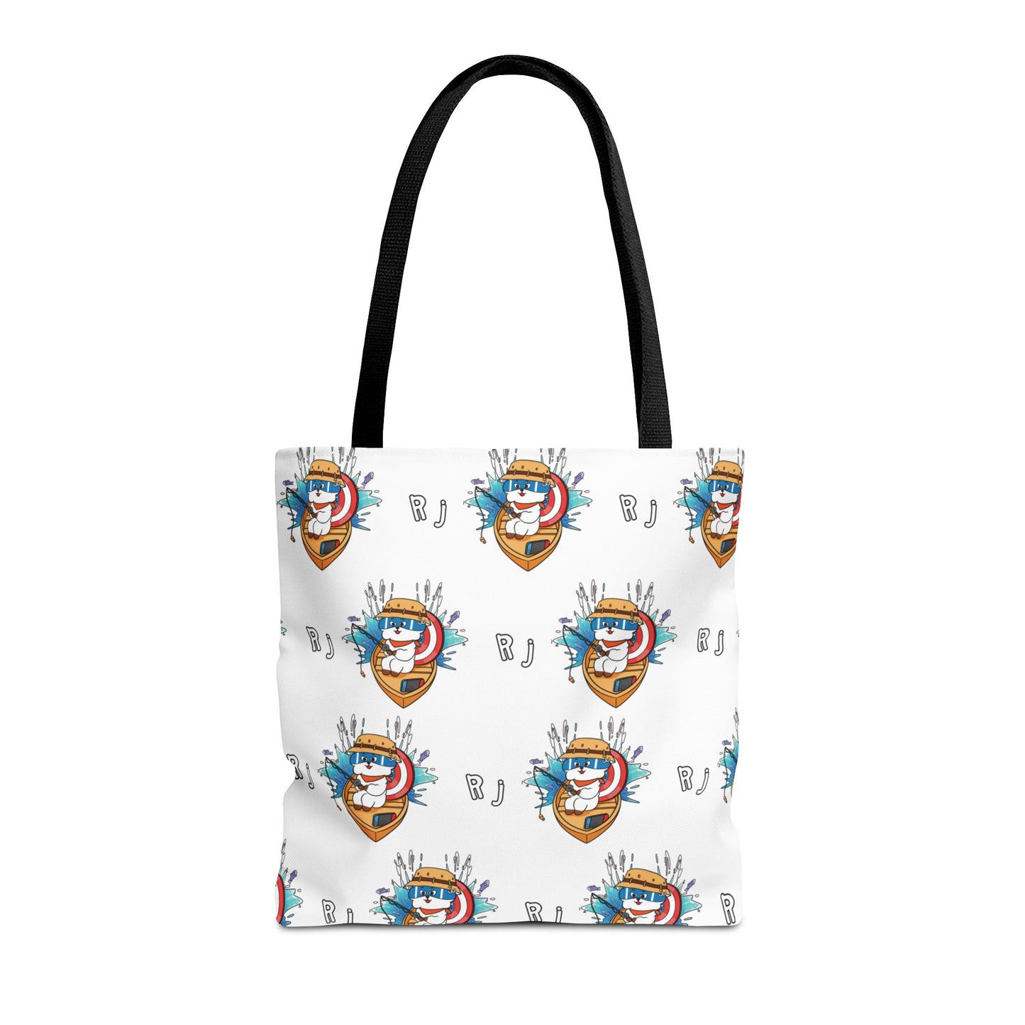 BT21 RJ White Tote Bag Pattern Design