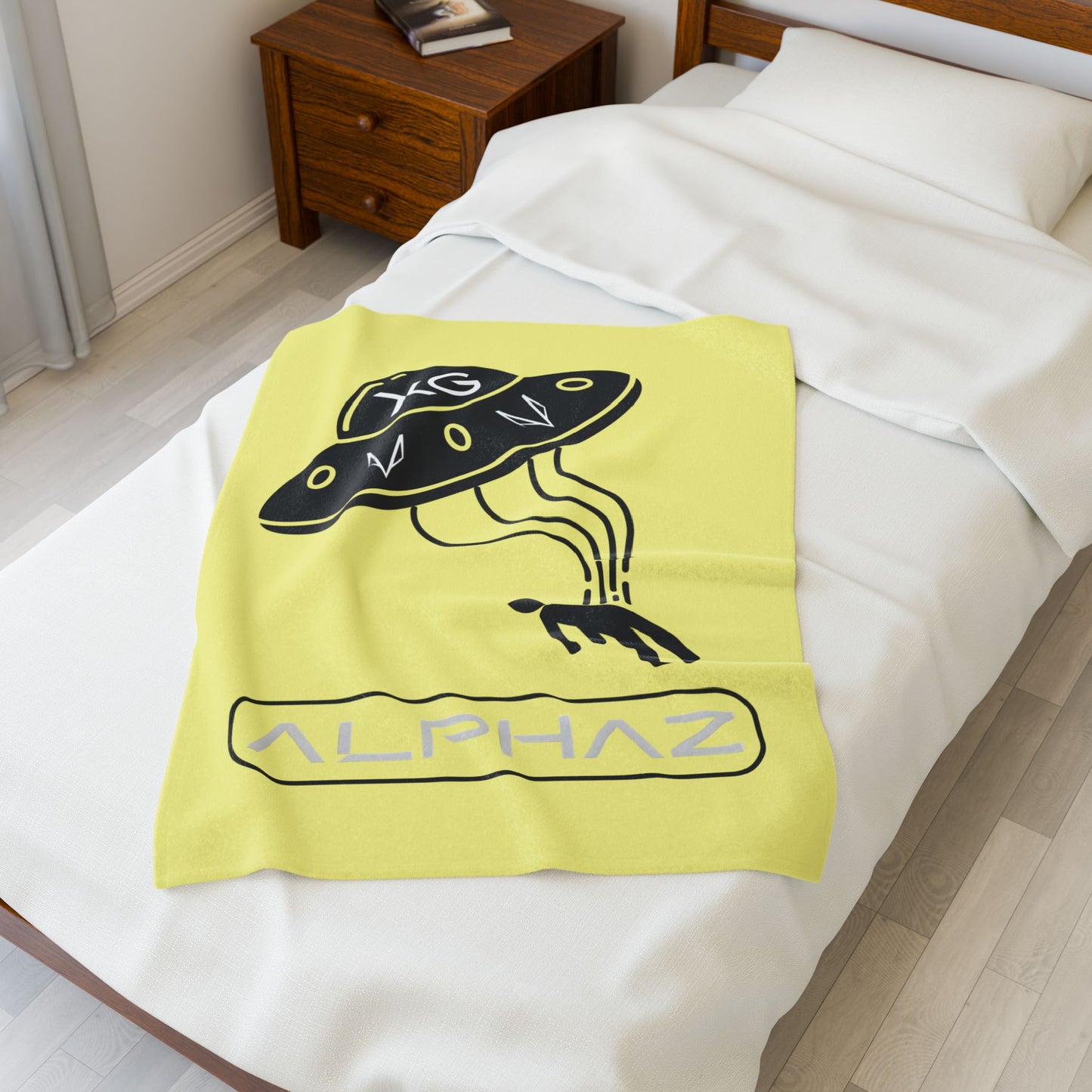 Yellow XG Chisa Spaceship Blanket