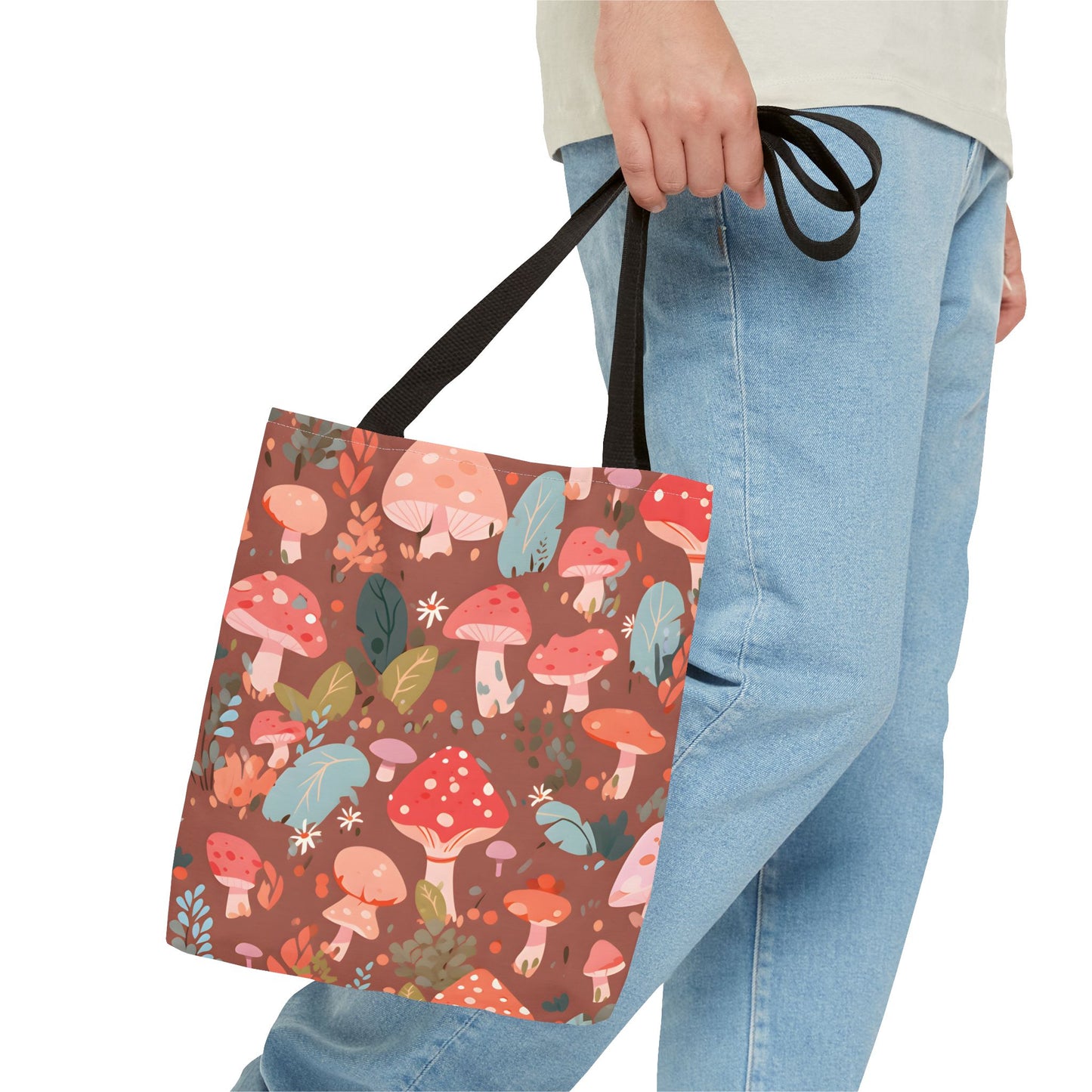 Mushroom Pattern Tote Bag Design 1