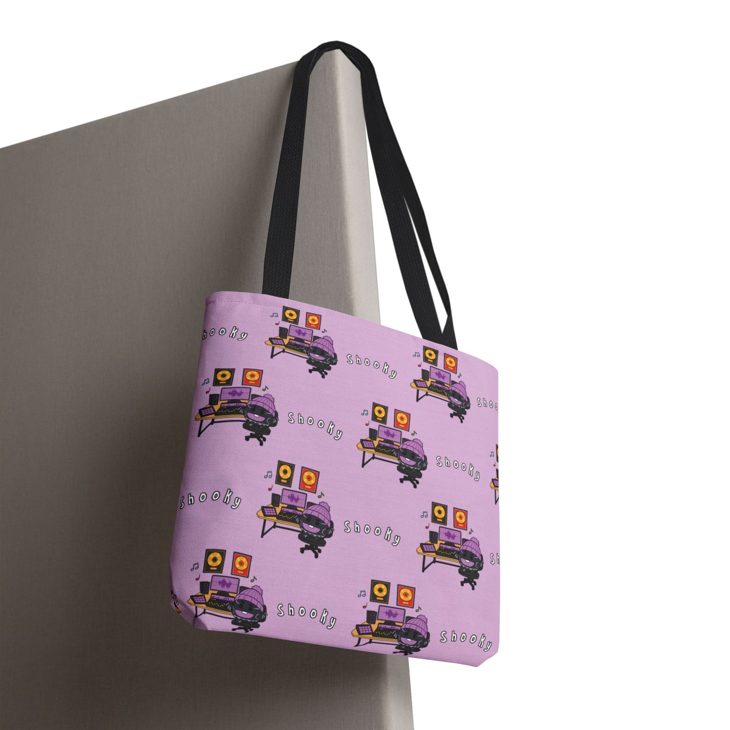 BT21 Shooky Purple Tote Bag Pattern Design