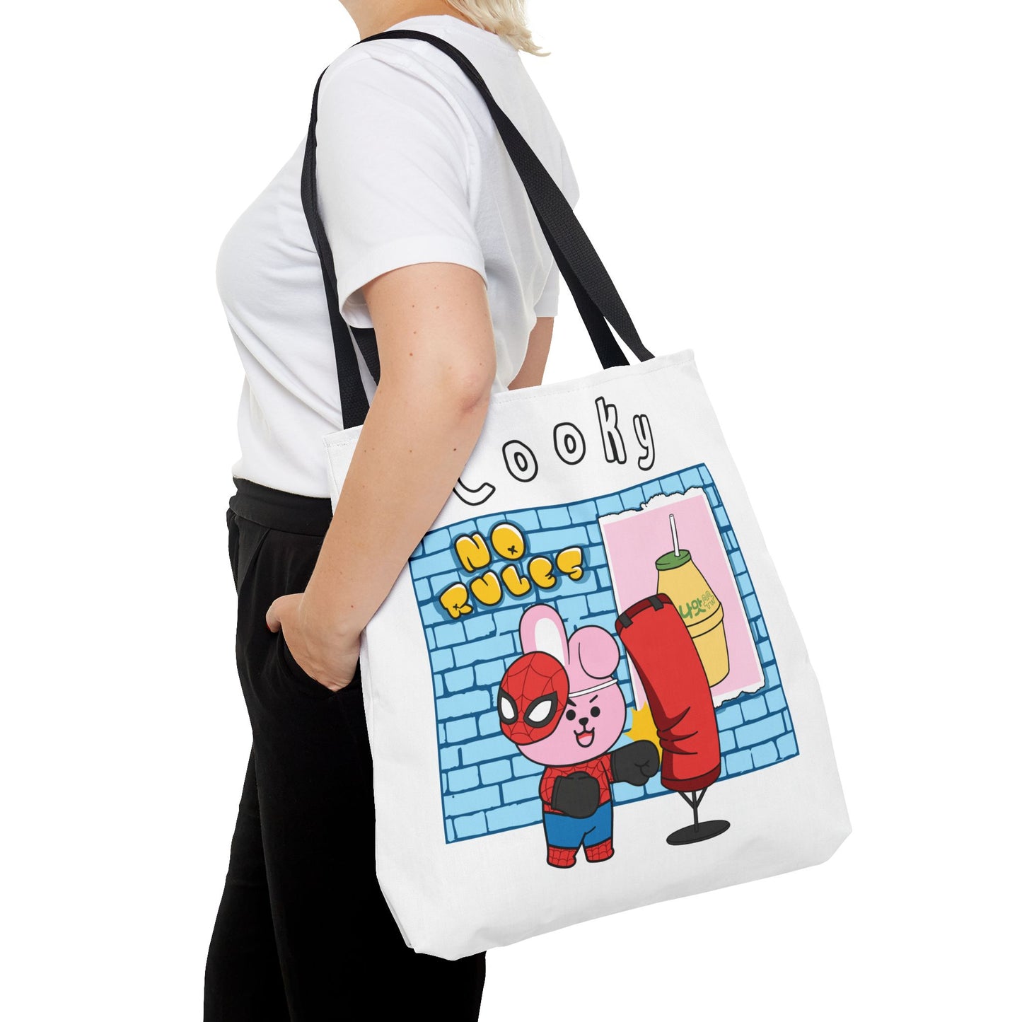 BT21 Cooky White Tote Bag Single Design