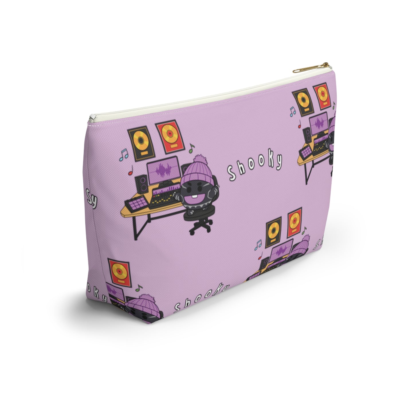 BT21 Shooky Purple Pattern Travel Bag