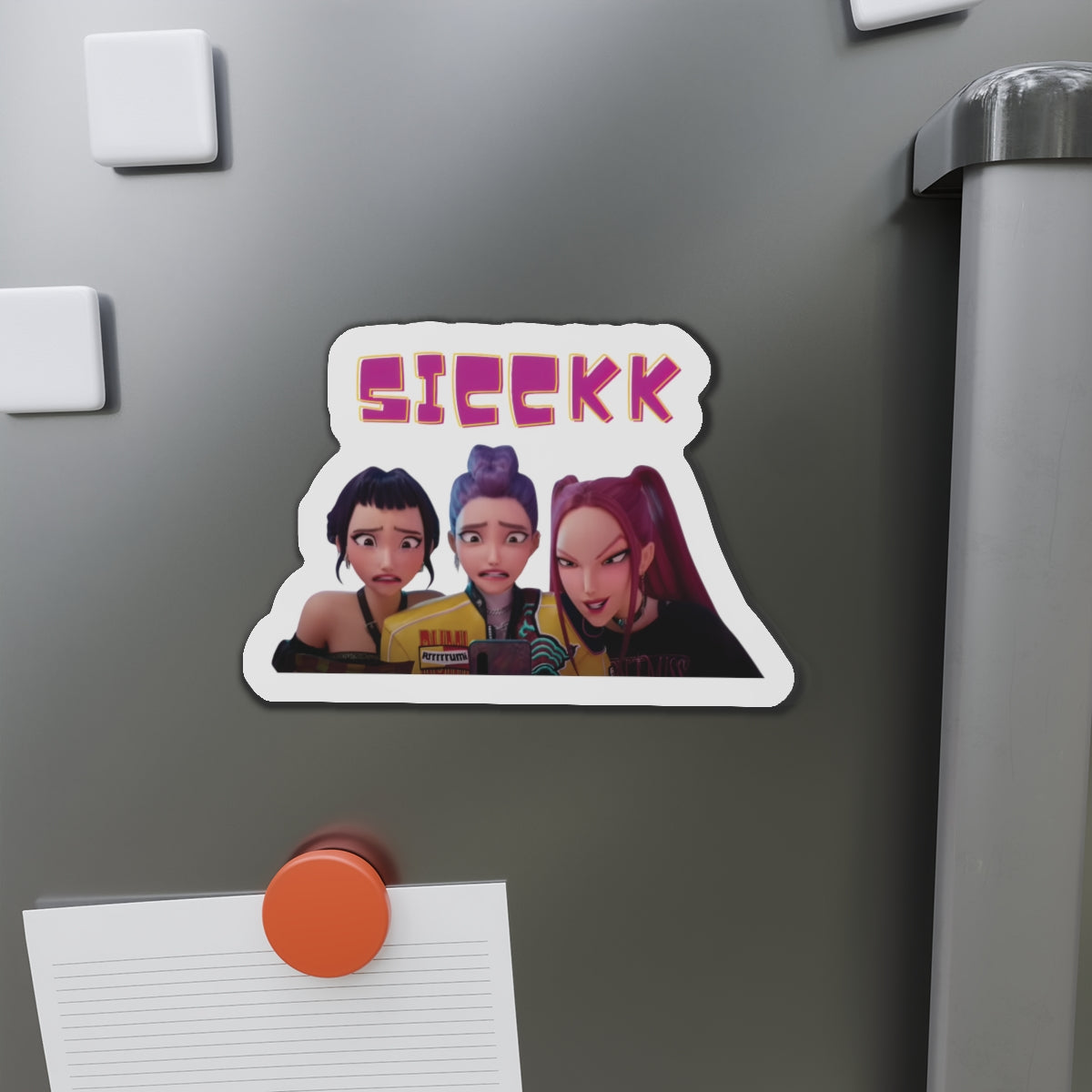 Kpop Demon Hunters Huntrix Rumi Mira Zoey Sick Magnet