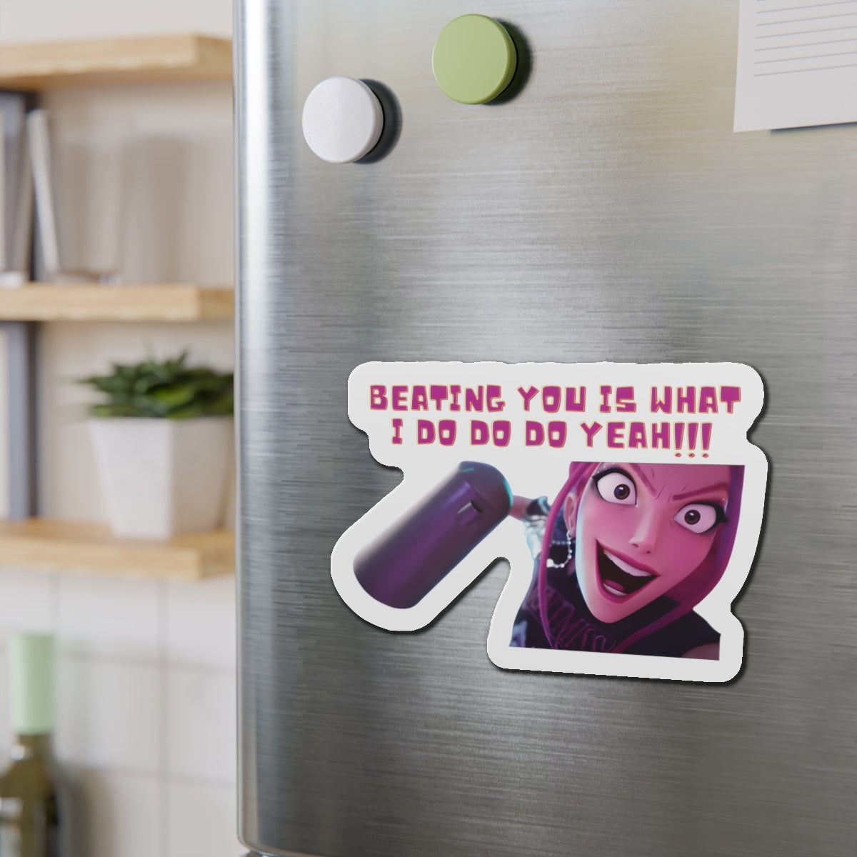 Kpop Demon Hunters Huntrix Mira Beating You Is What I do Magnet