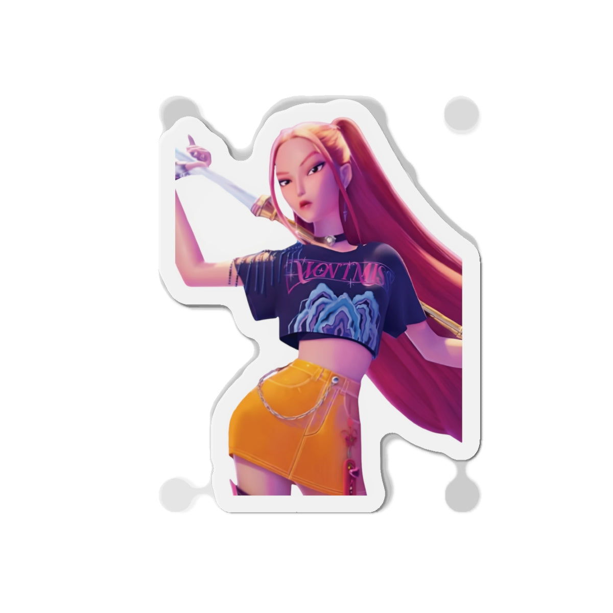 Kpop Demon Hunters Huntrix Mira Posing Portrait Magnet