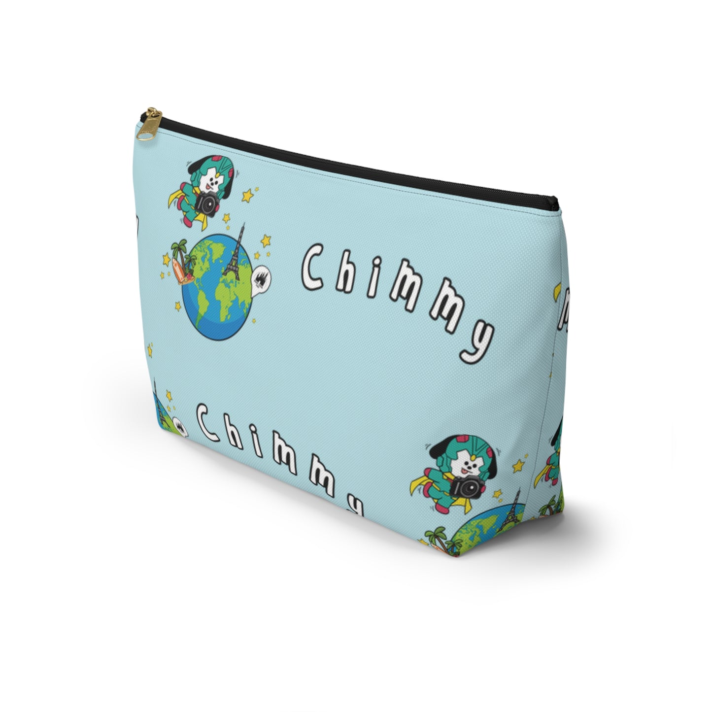 BT21 Chimmy Blue Pattern Travel Bag