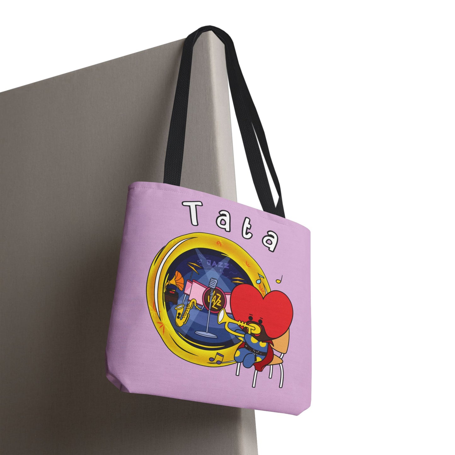 BT21 Tata Purple Tote Bag Single Design