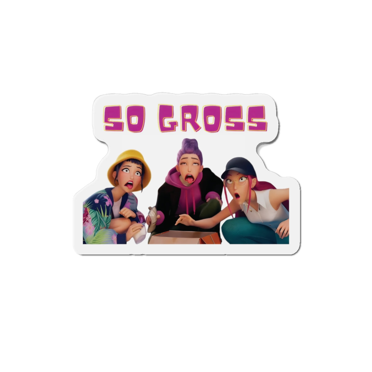 Kpop Demon Hunters Huntrix Rumi Mira Zoey So Gross Magnet