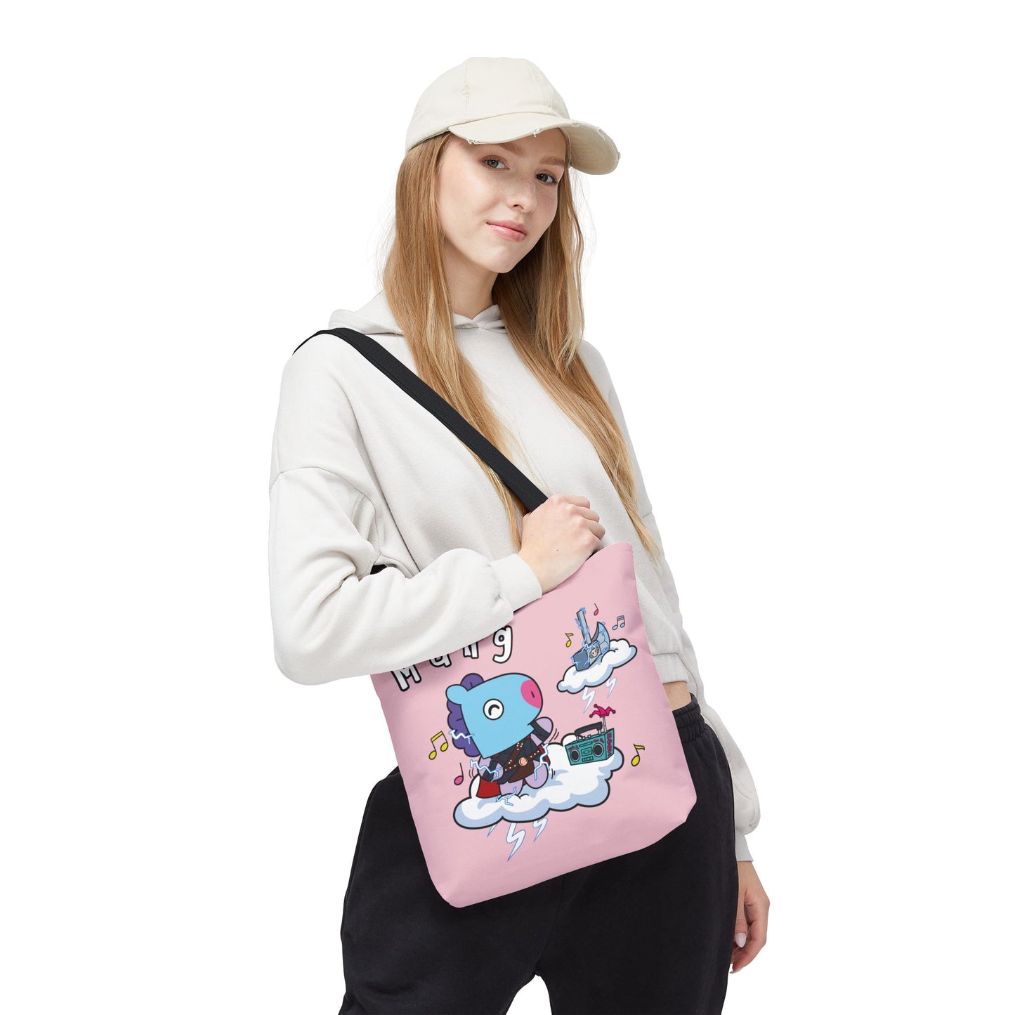 BT21 Mang Pink Tote Bag Single Design