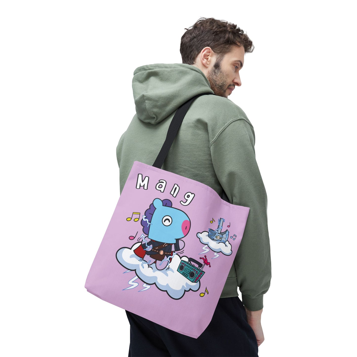 BT21 Mang Purple Tote Bag Single Design