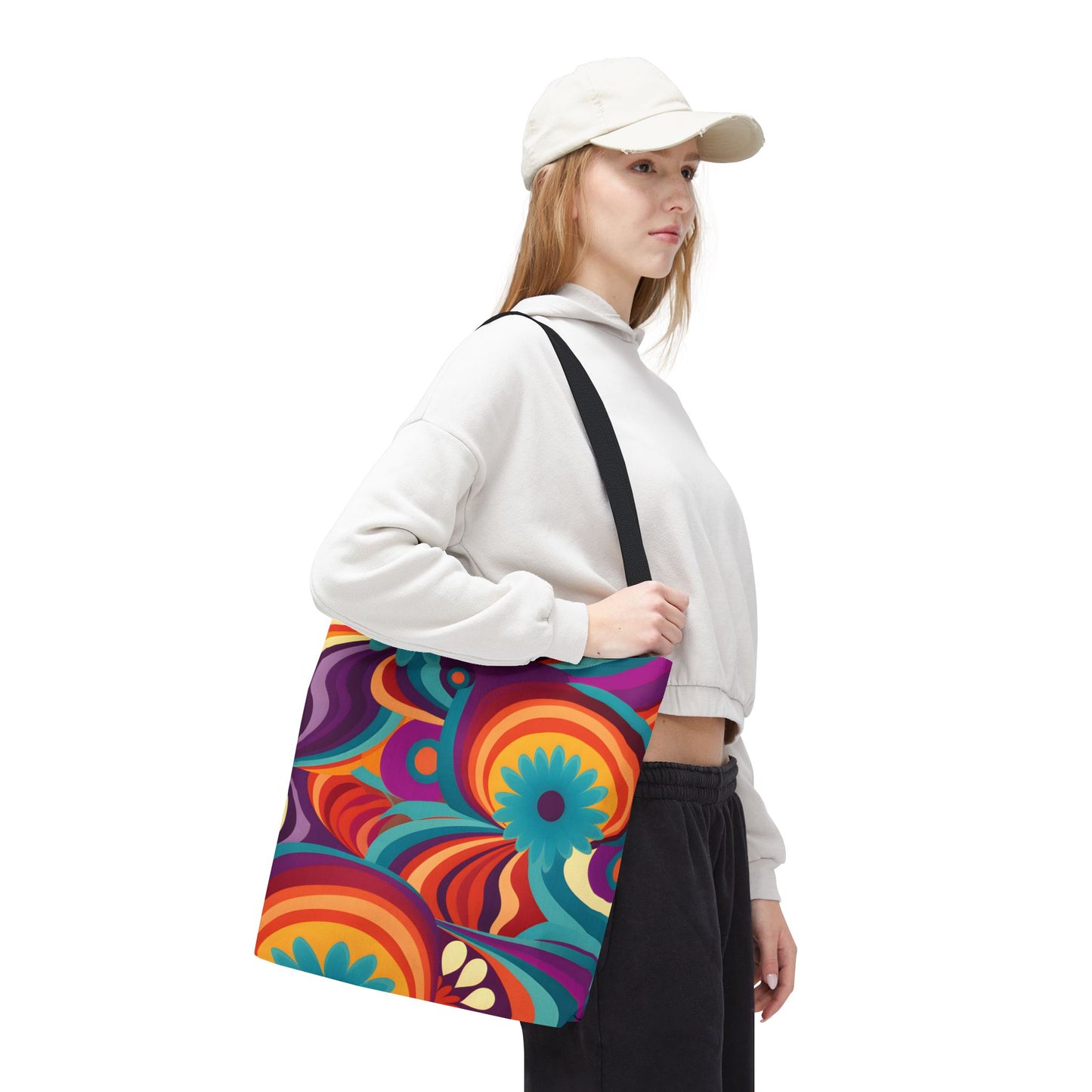 Retro Pattern Tote Bag Design 9