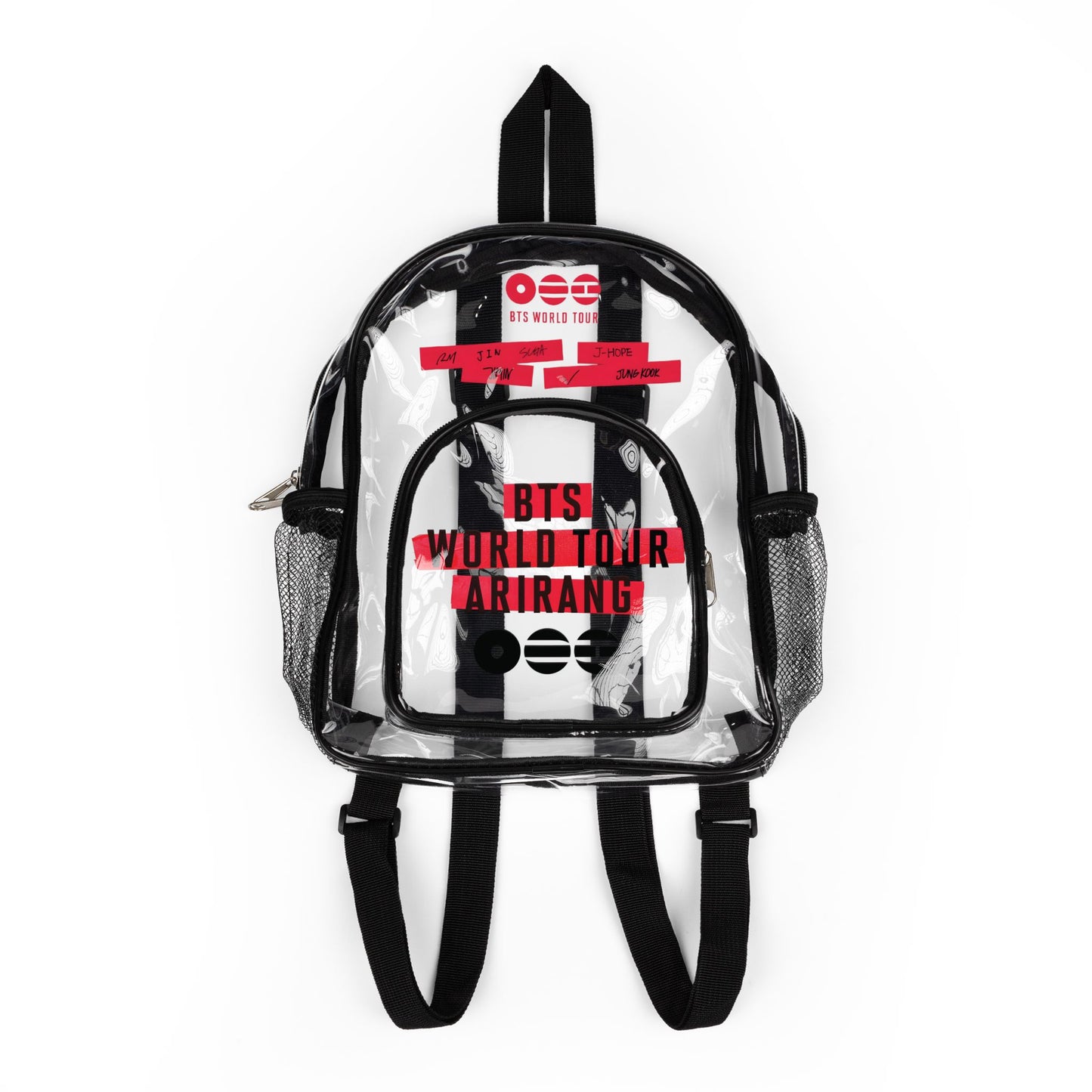 BTS Arirang World Tour Logo Clear Concert Backpack (Fully Clear) — Stadium Approved