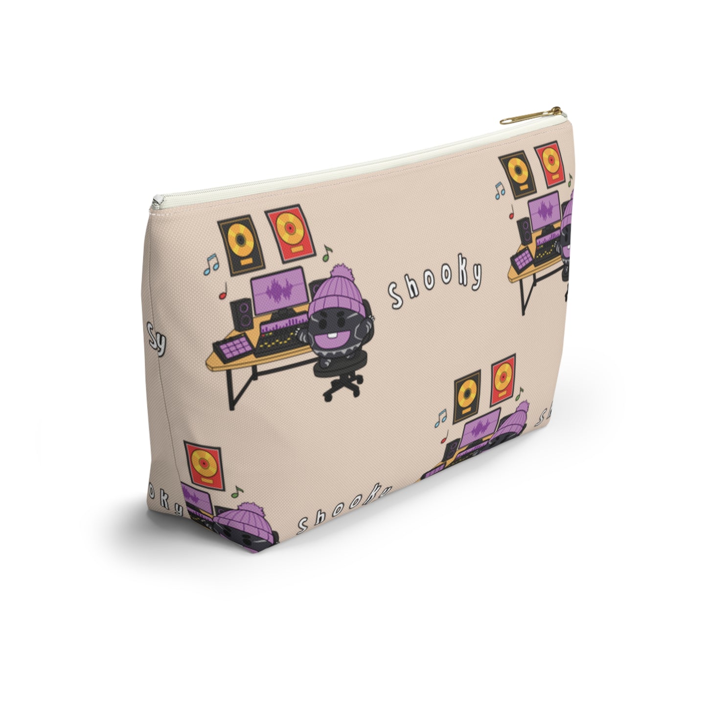 BT21 Shooky Beige Pattern Travel Bag