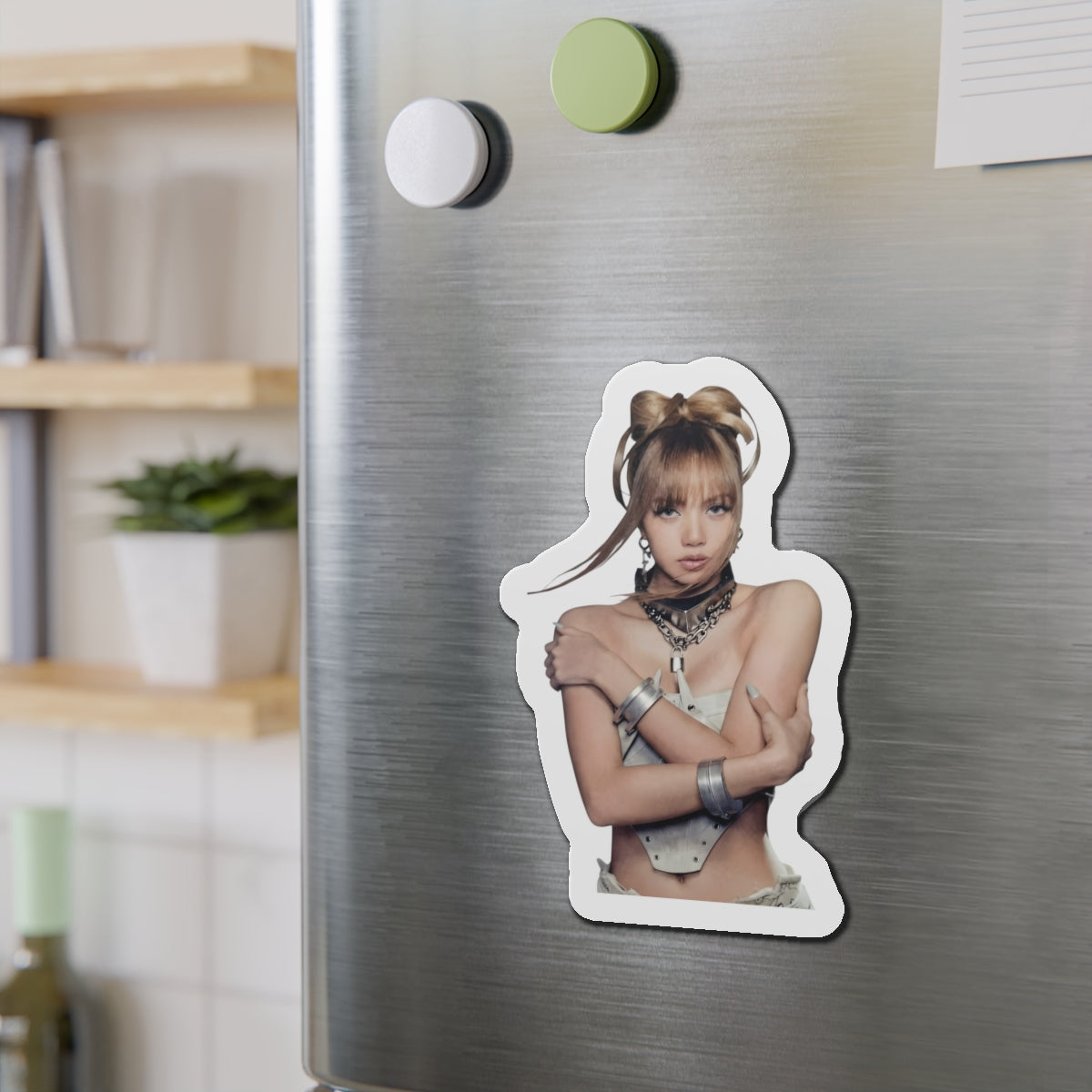 Lalisa Manoban Blackppink Gift for Lisa Fans Lillies Magnet Design 3