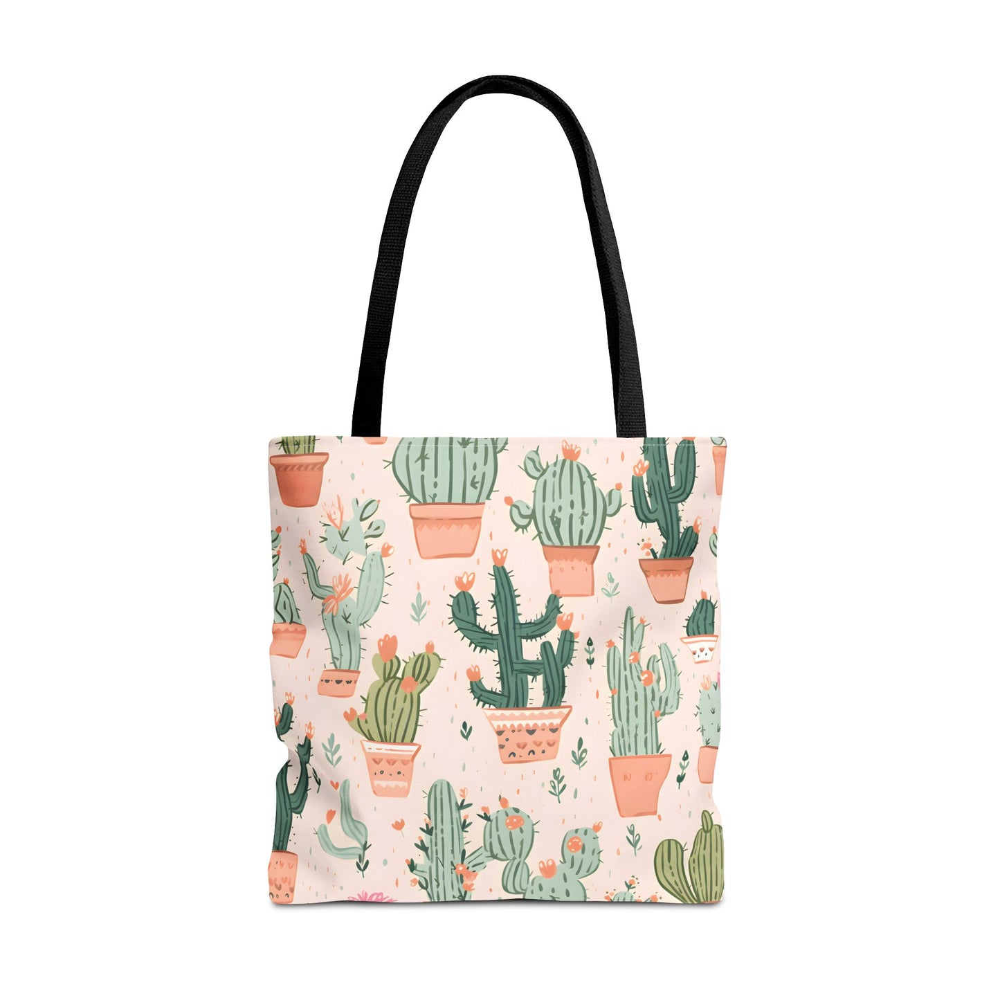 Cactus Pattern Tote Bag Design 2
