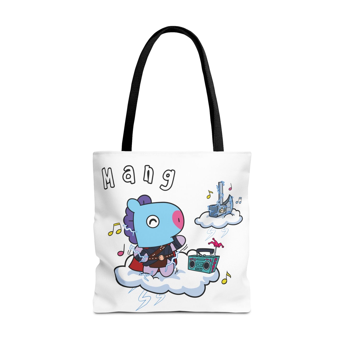 BT21 Mang White Tote Bag Single Design