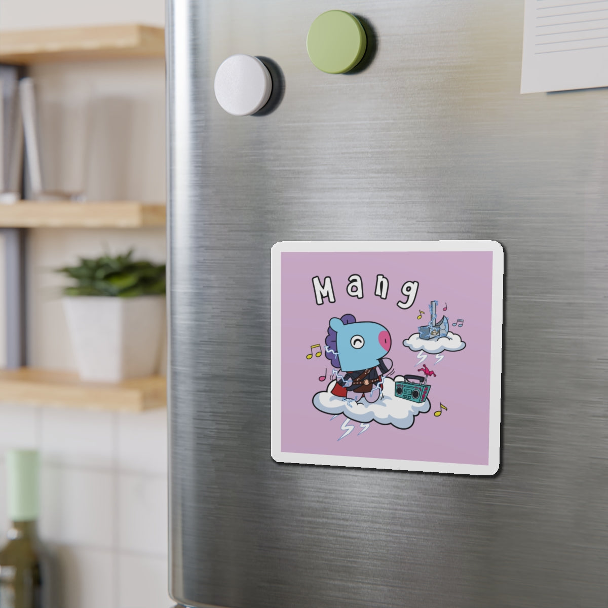 BT21 Mang Purple Magnet