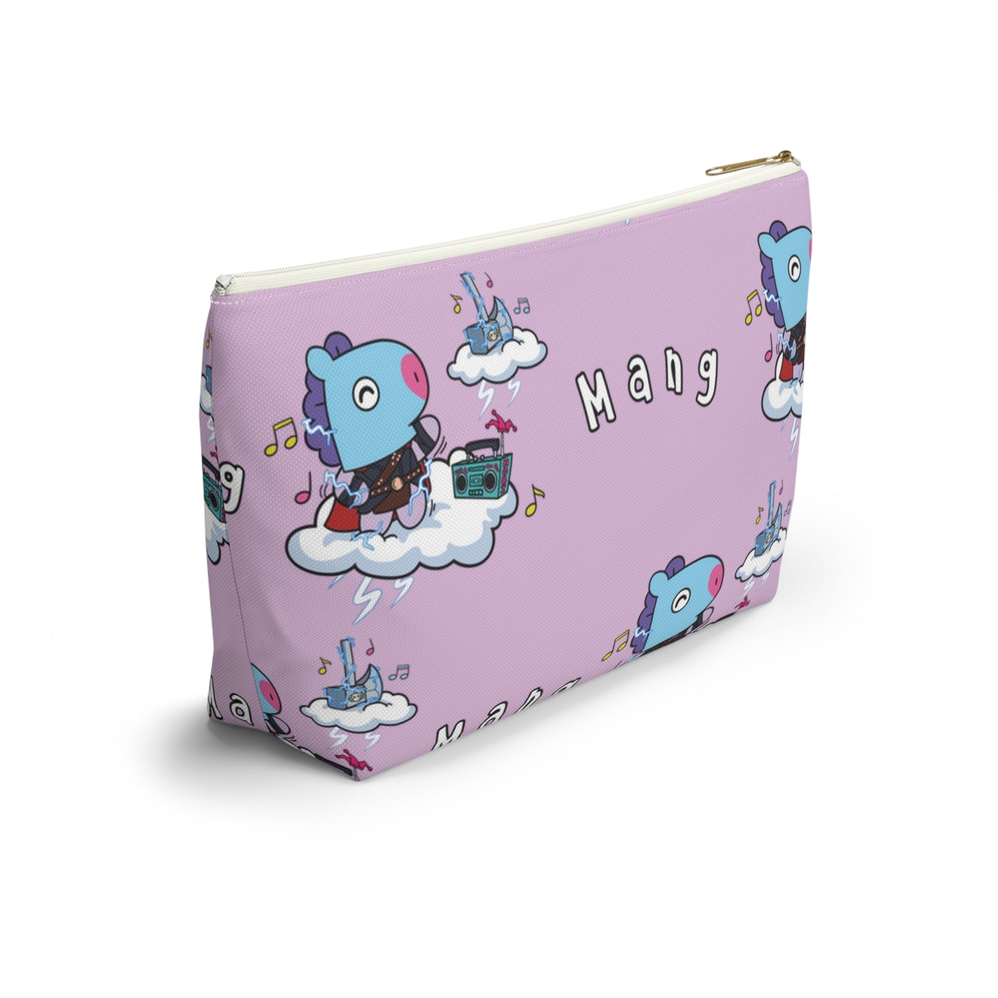 BT21 Mang Purple Pattern Travel Bag
