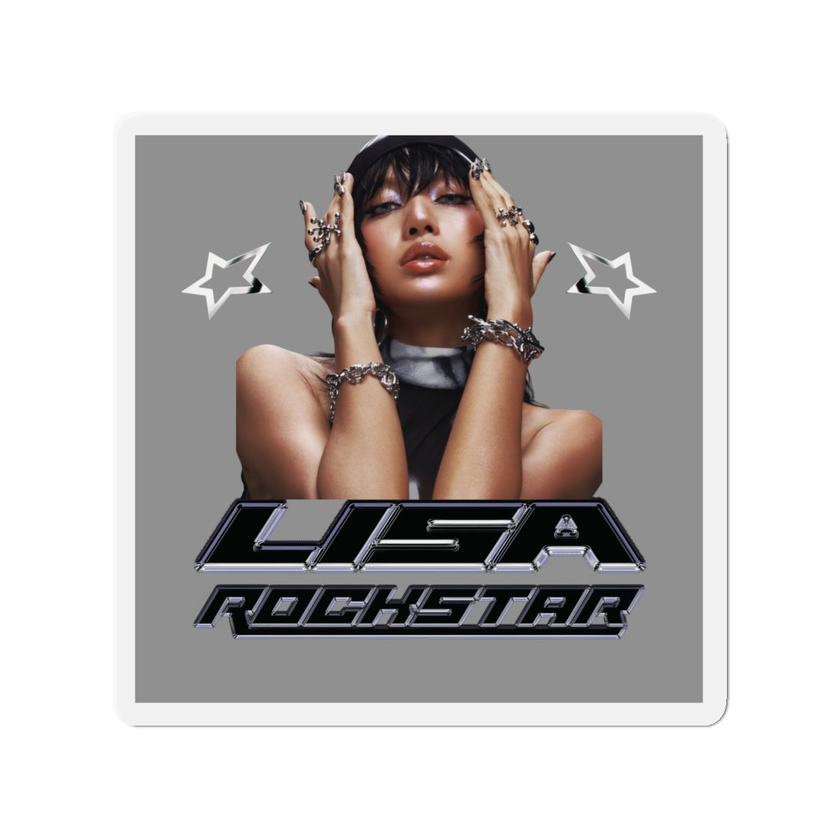 Lalisa Lisa Manoban Rockstar Album Car Magnet 2