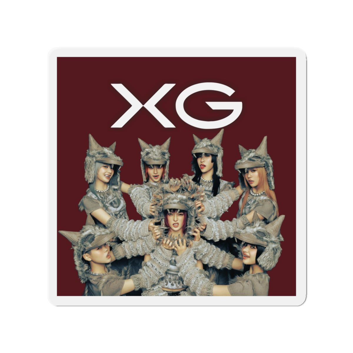 Maroon BG XG Woke Up Magnet 2