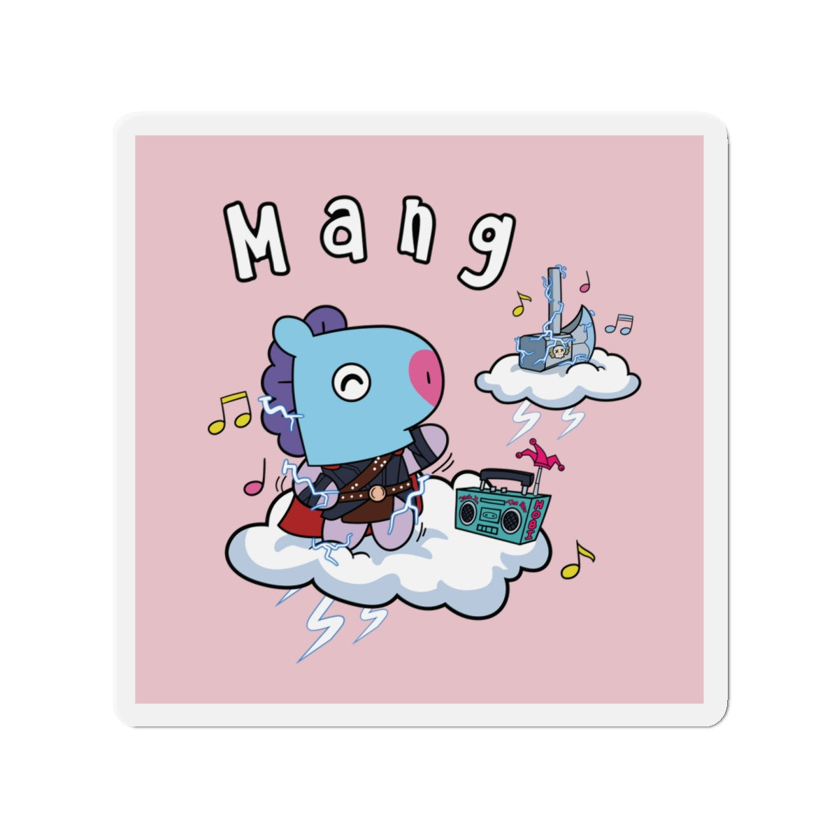 BT21 Mang Pink Magnet