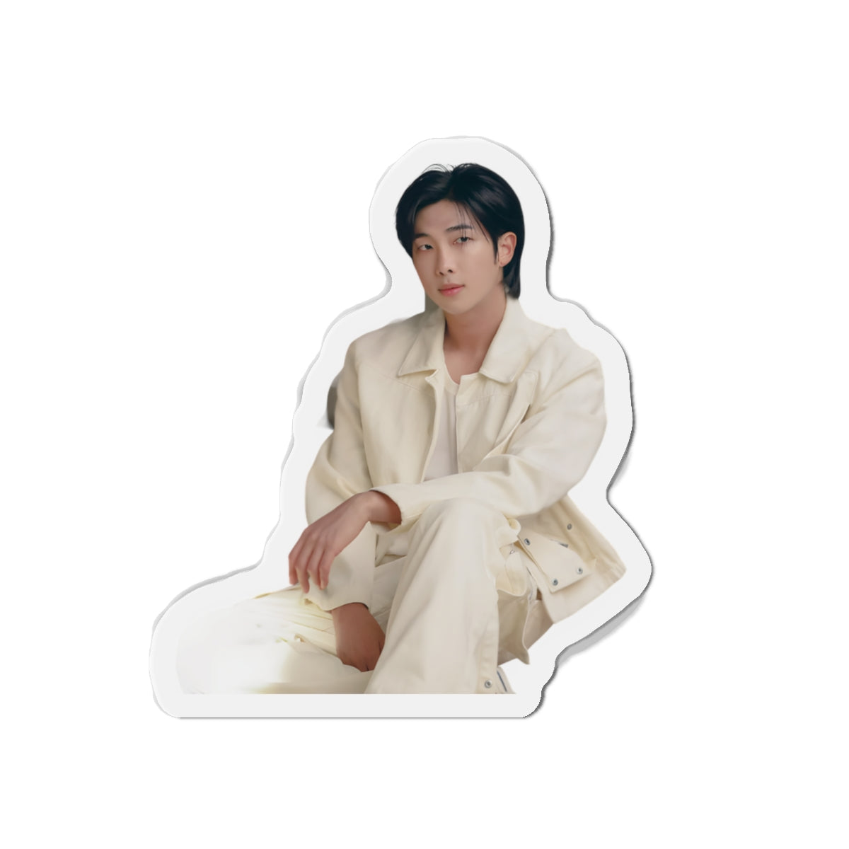 BTS Kim Namjoon Indigo Album Photoshoot Wearing White Magnet