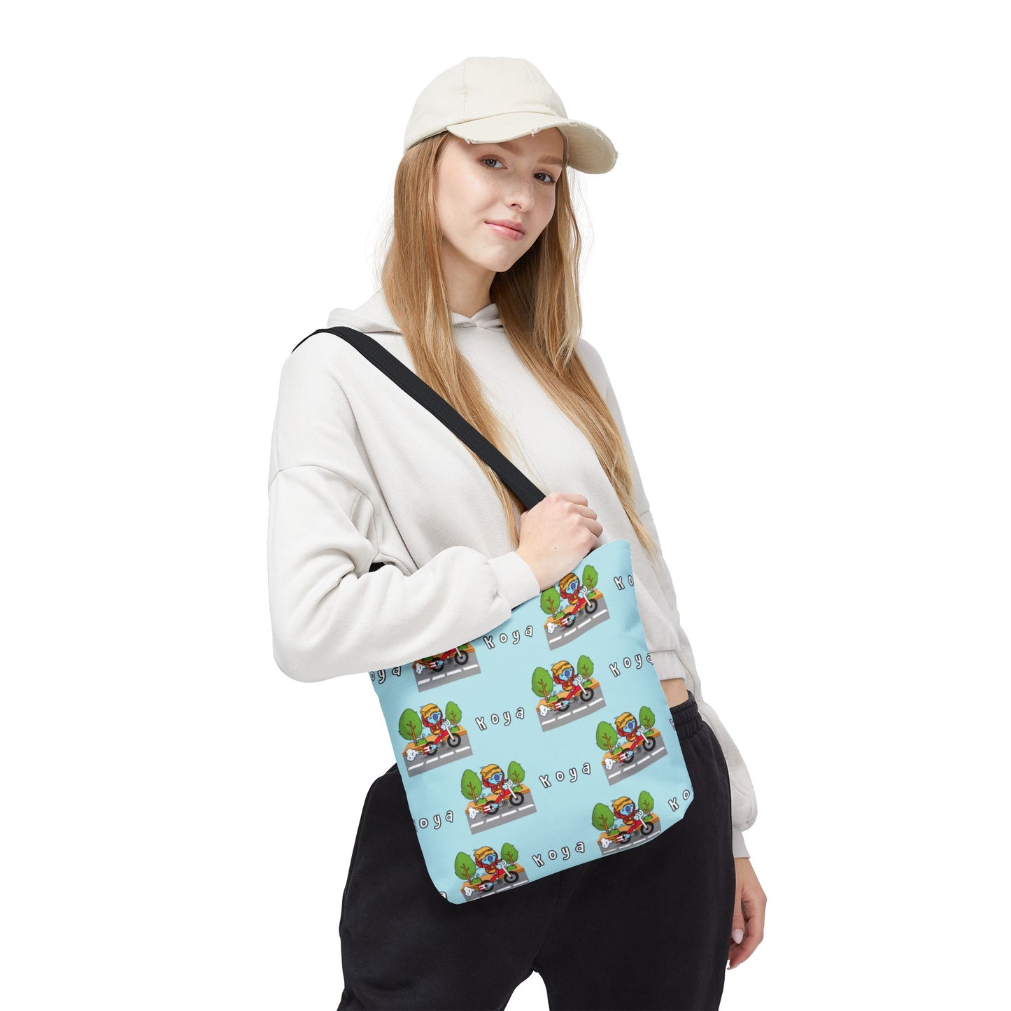 BT21 Koya Blue Tote Bag Pattern Design