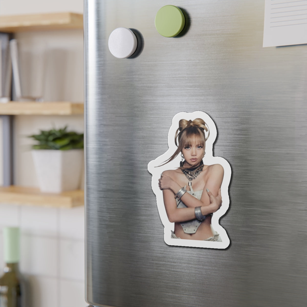 Lalisa Manoban Blackppink Gift for Lisa Fans Lillies Magnet Design 3