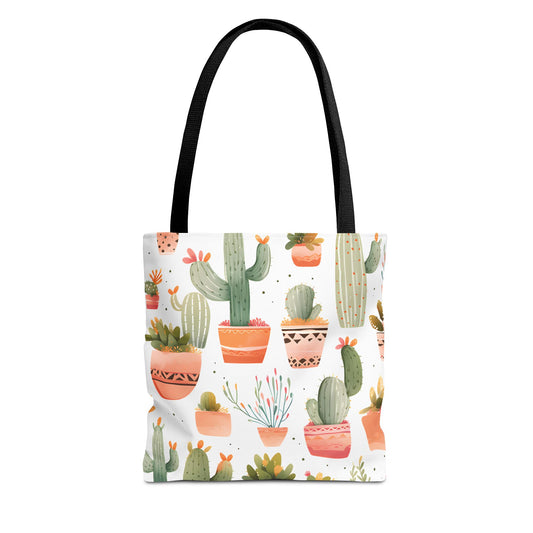 Cactus Pattern Tote Bag Design 11