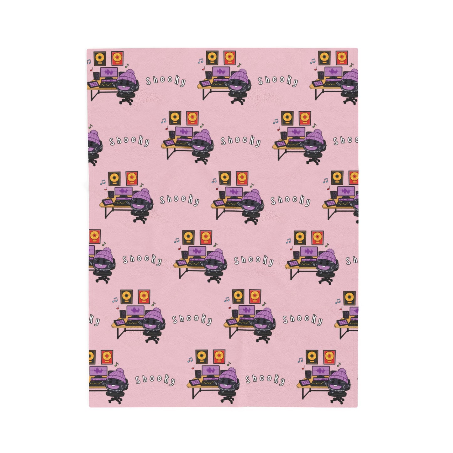 Pink Shooky Blanket - BT21 Pattern Design