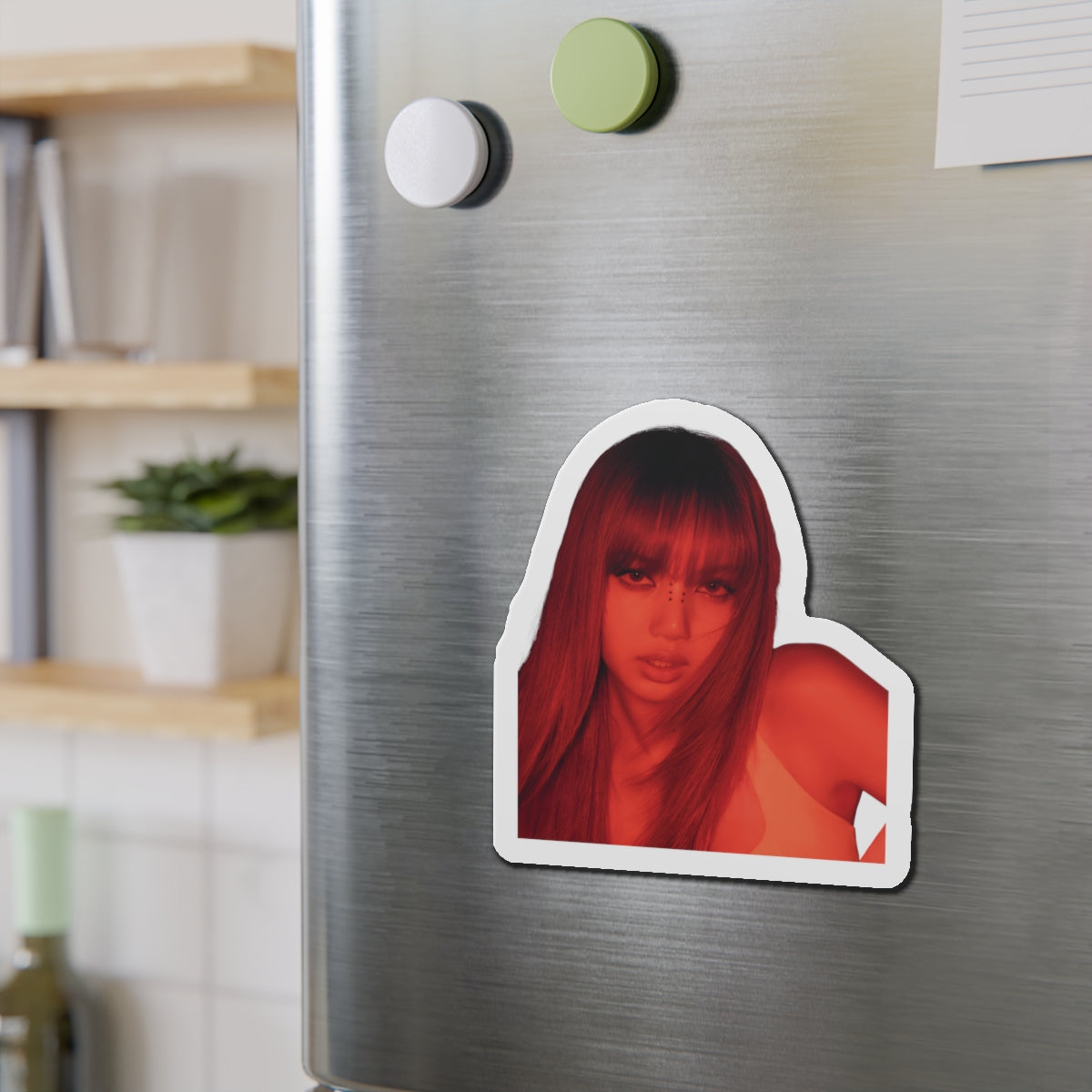 Lalisa Manoban Blackppink Gift for Lisa Fans Lillies Magnet Design 4
