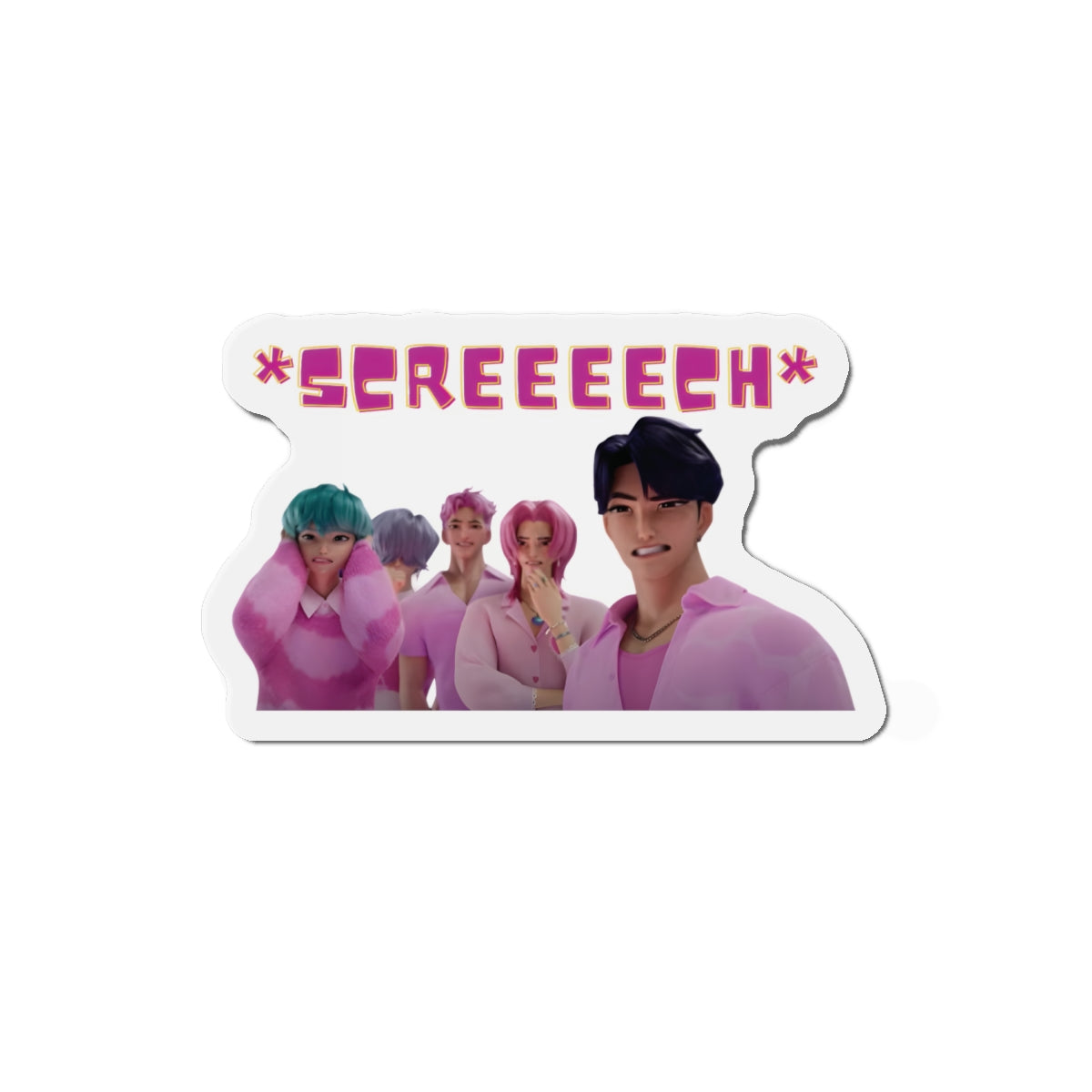 Kpop Demon Hunters Saja Boys Variety Show Screech Scene Magnet
