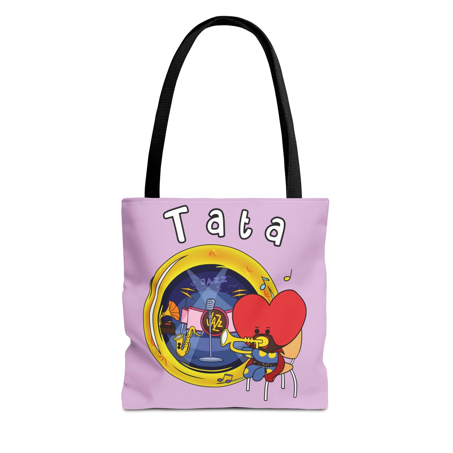 BT21 Tata Purple Tote Bag Single Design