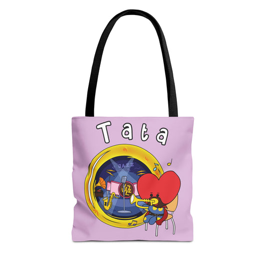 BT21 Tata Purple Tote Bag Single Design