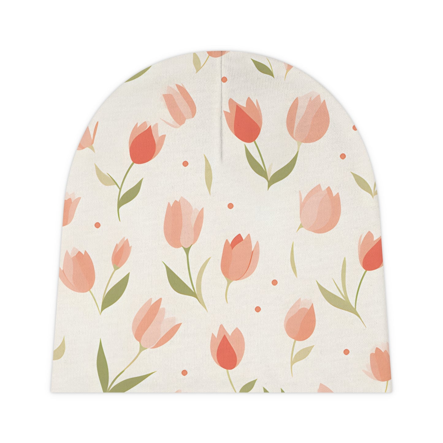 Newborn Baby Beanie Floral Design