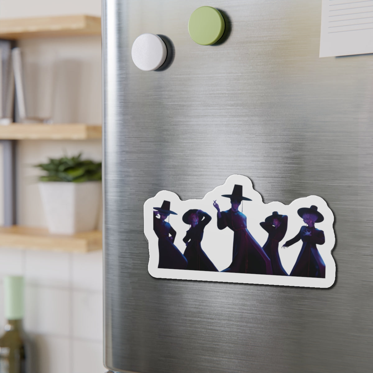 Kpop Demon Hunters Saja Boys Demon Pose for Gwi-ma Magnet