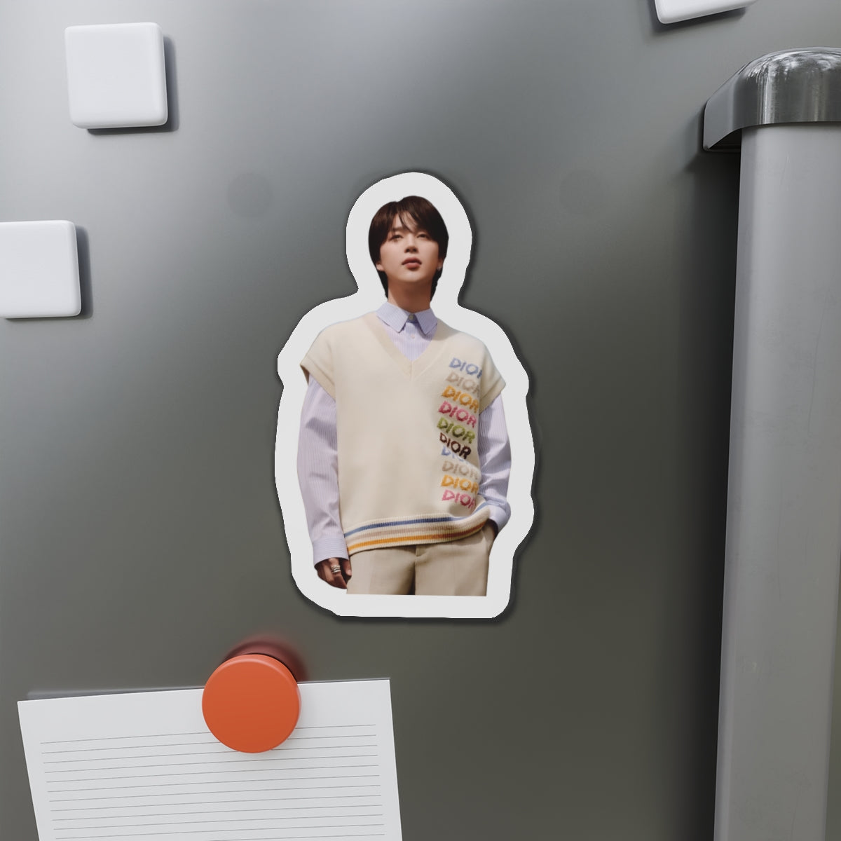 BTS Park Jimin Dior Photoshoot Wearing a Sweater Magnet