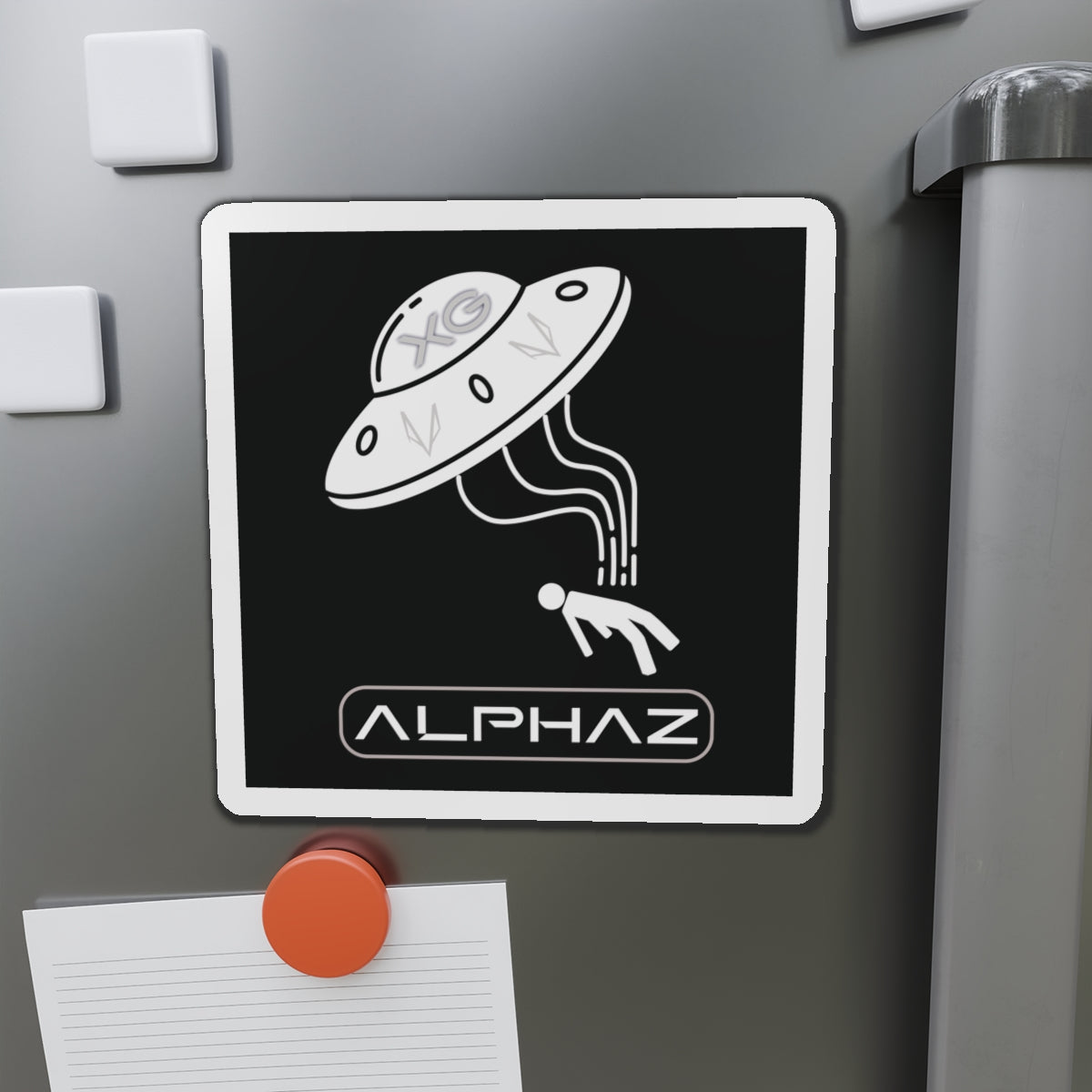 Black XG Alphaz Spaceship Magnet