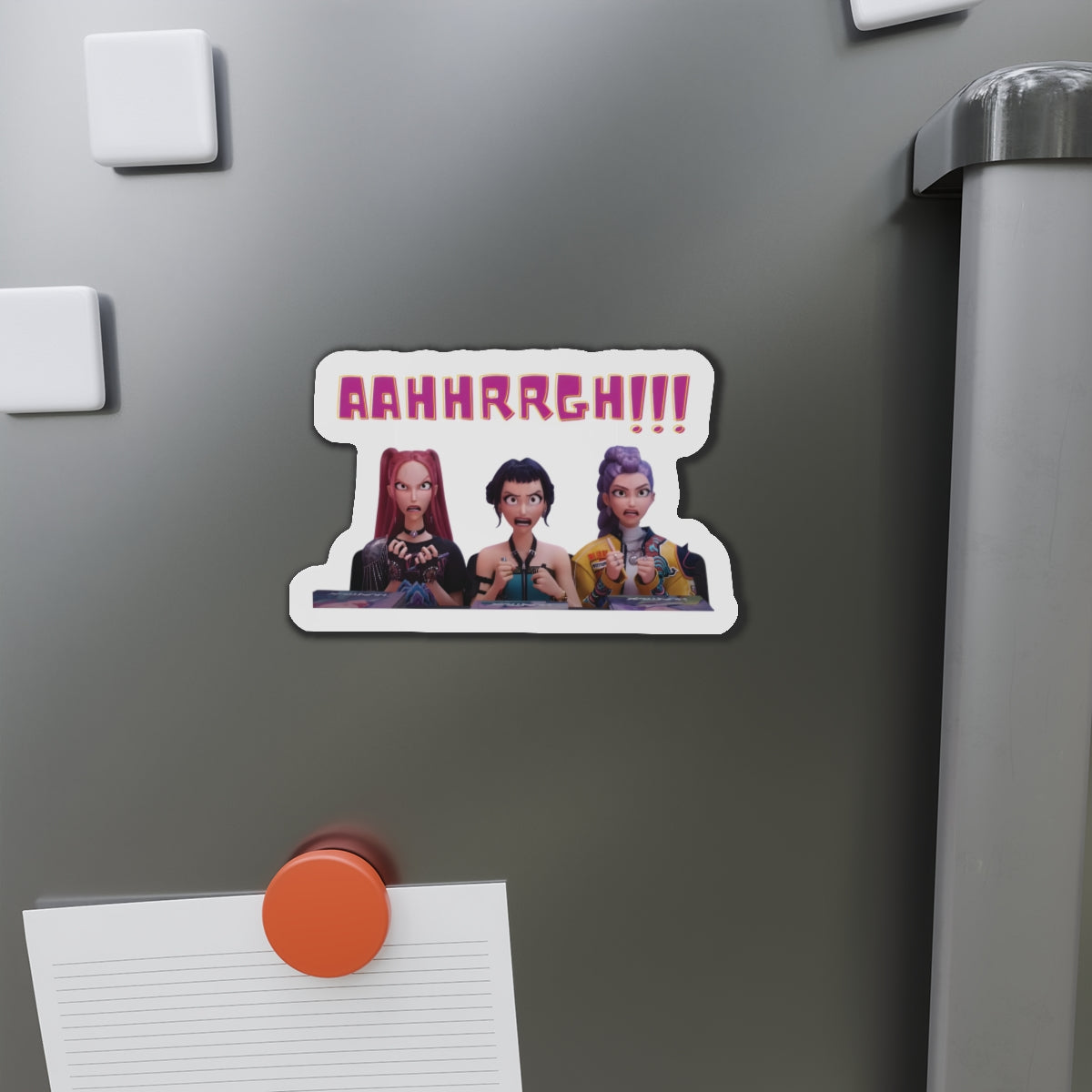 Kpop Demon Hunters Huntrix Rumi Mira Zoey Fan Signing Angry Magnet