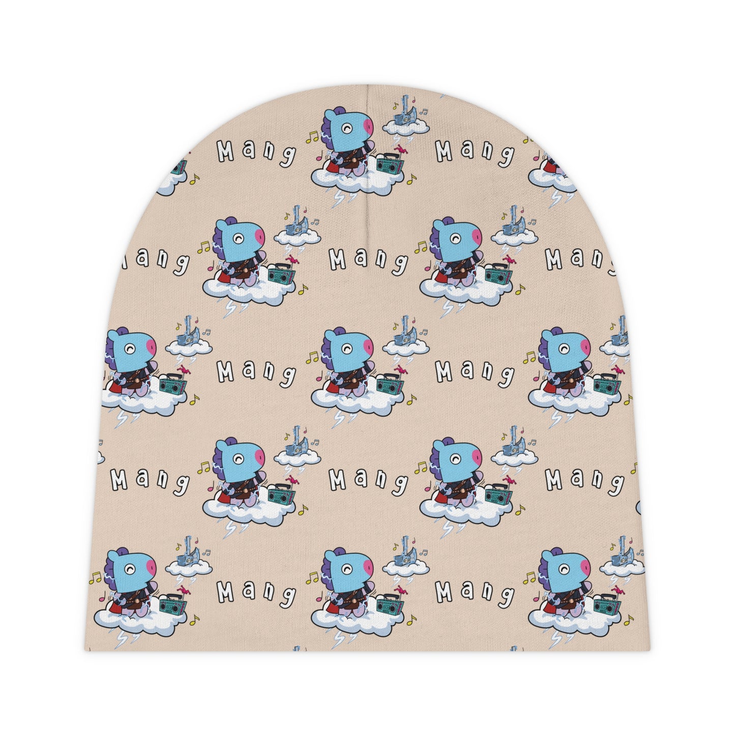 BT21 Mang Beige Baby Beanie Pattern