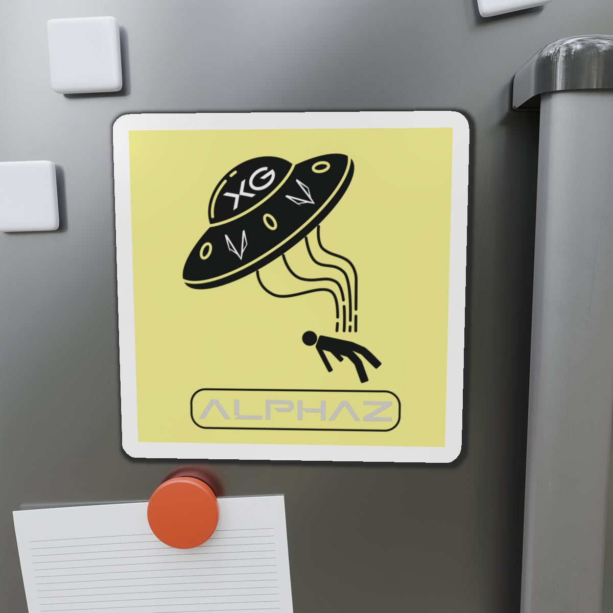 Yellow XG Chisa Spaceship Magnet