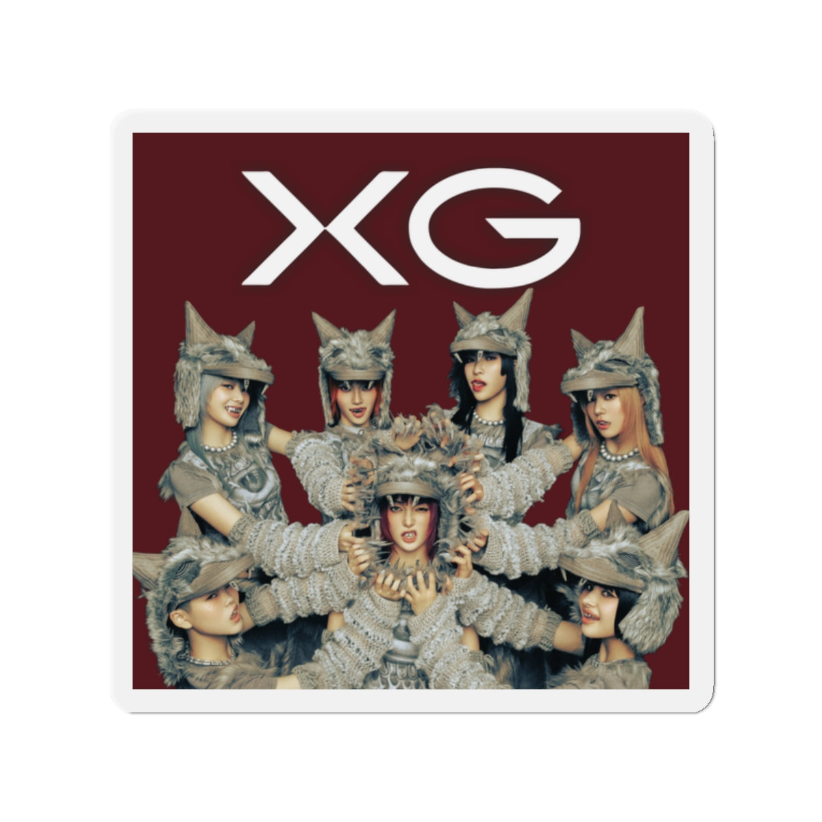 Maroon BG XG Woke Up Magnet 2