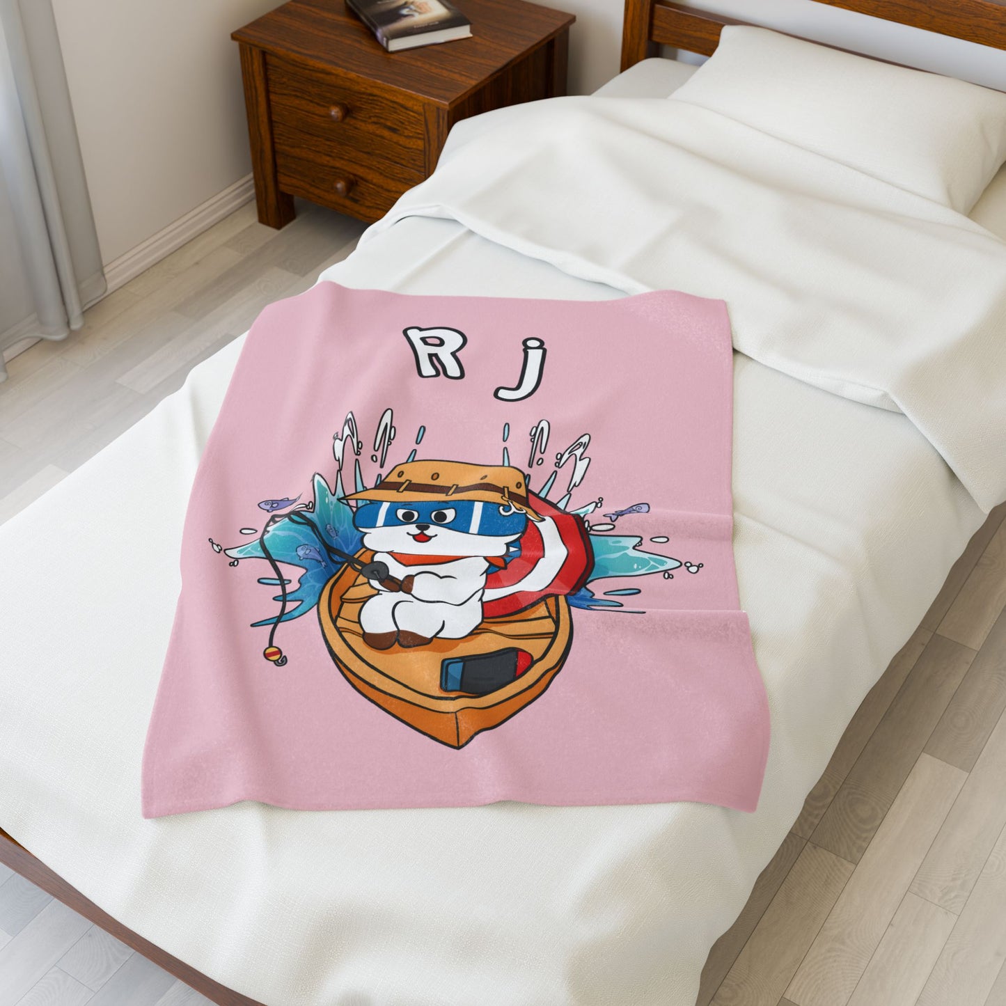 Pink RJ Blanket - BT21 Single Design
