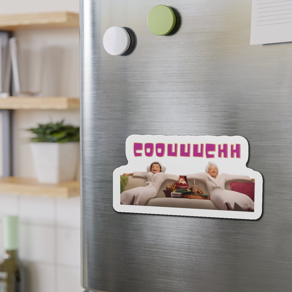 Kpop Demon Hunters Huntrix Mira And Zoey Couch Magnet